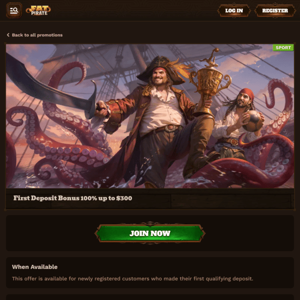 Fat Pirate Casino Promotion Fat Pirate Casino Promotion