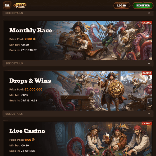 Fat Pirate Casino Treasure Chest Fat Pirate Casino Treasure Chest